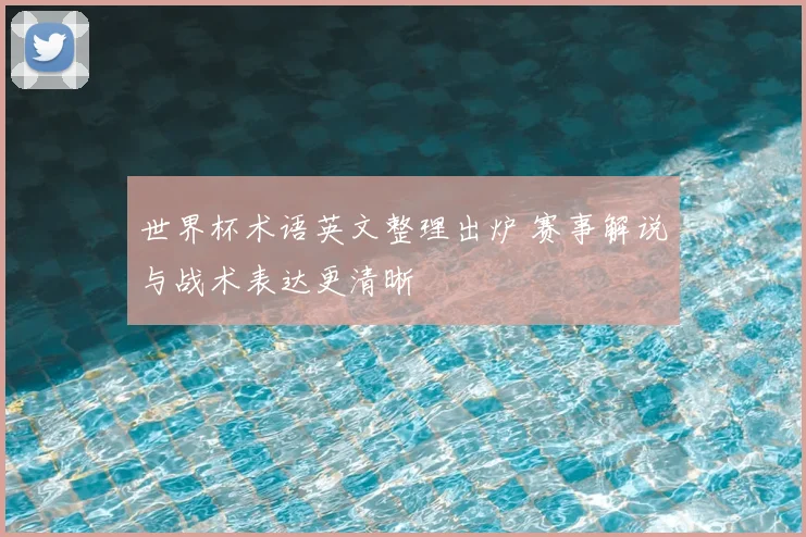 世界杯术语英文整理出炉 赛事解说与战术表达更清晰